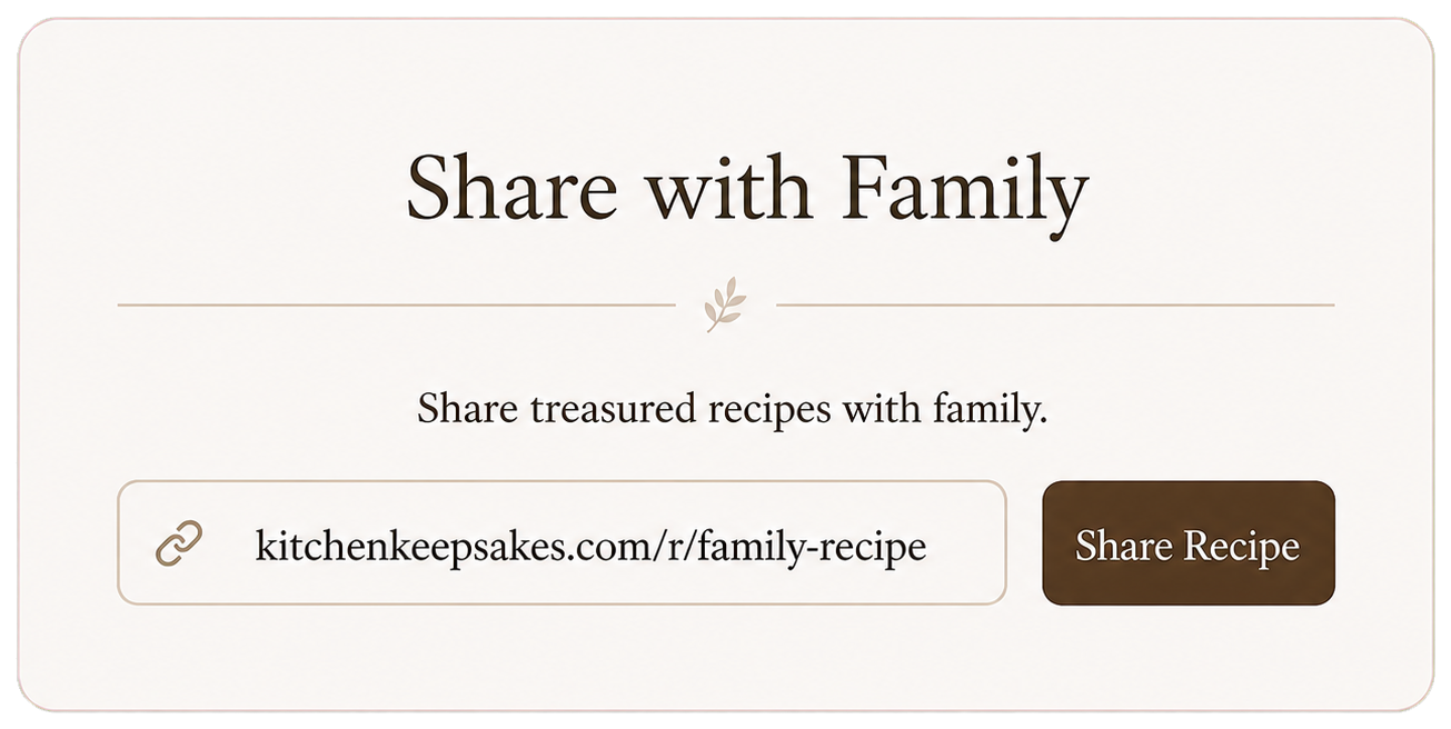 A share recipe link